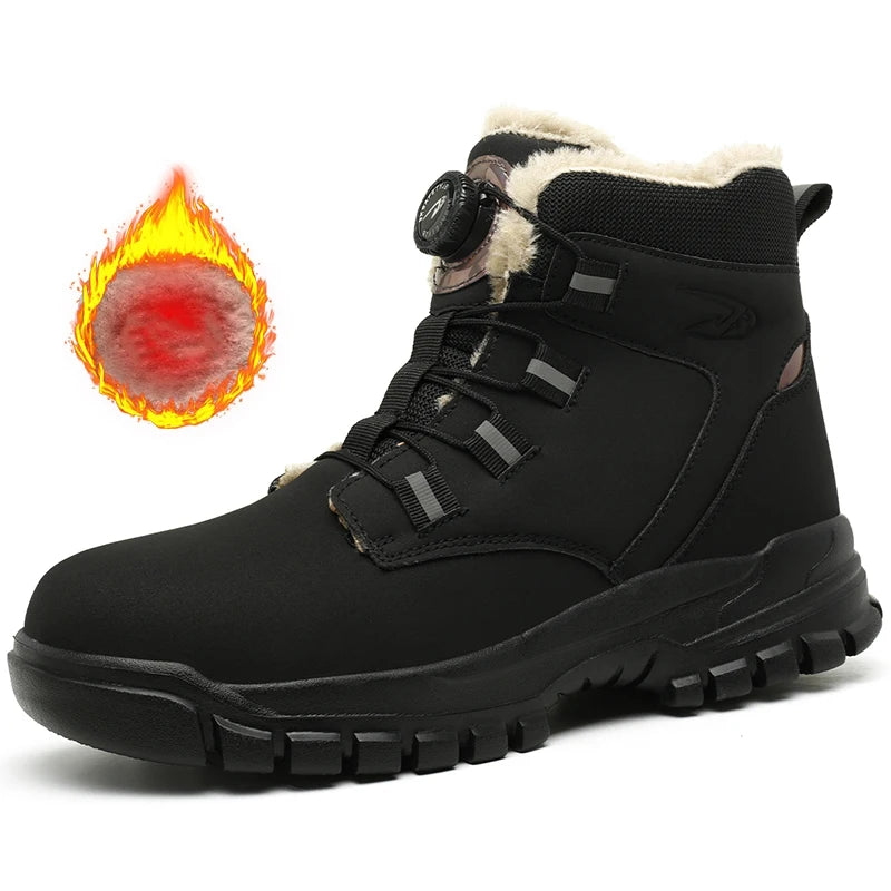 Winter Work Safety Boots  Waterproof Lightweight Steel Toe Protective