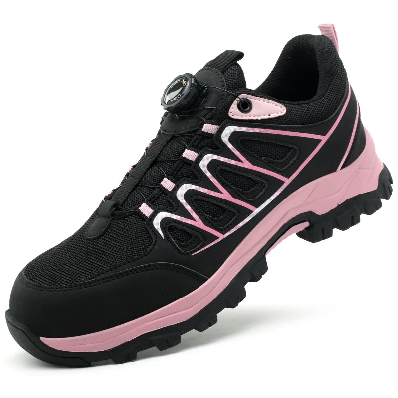 Women Safety Shoes Steel Toe Work Boots