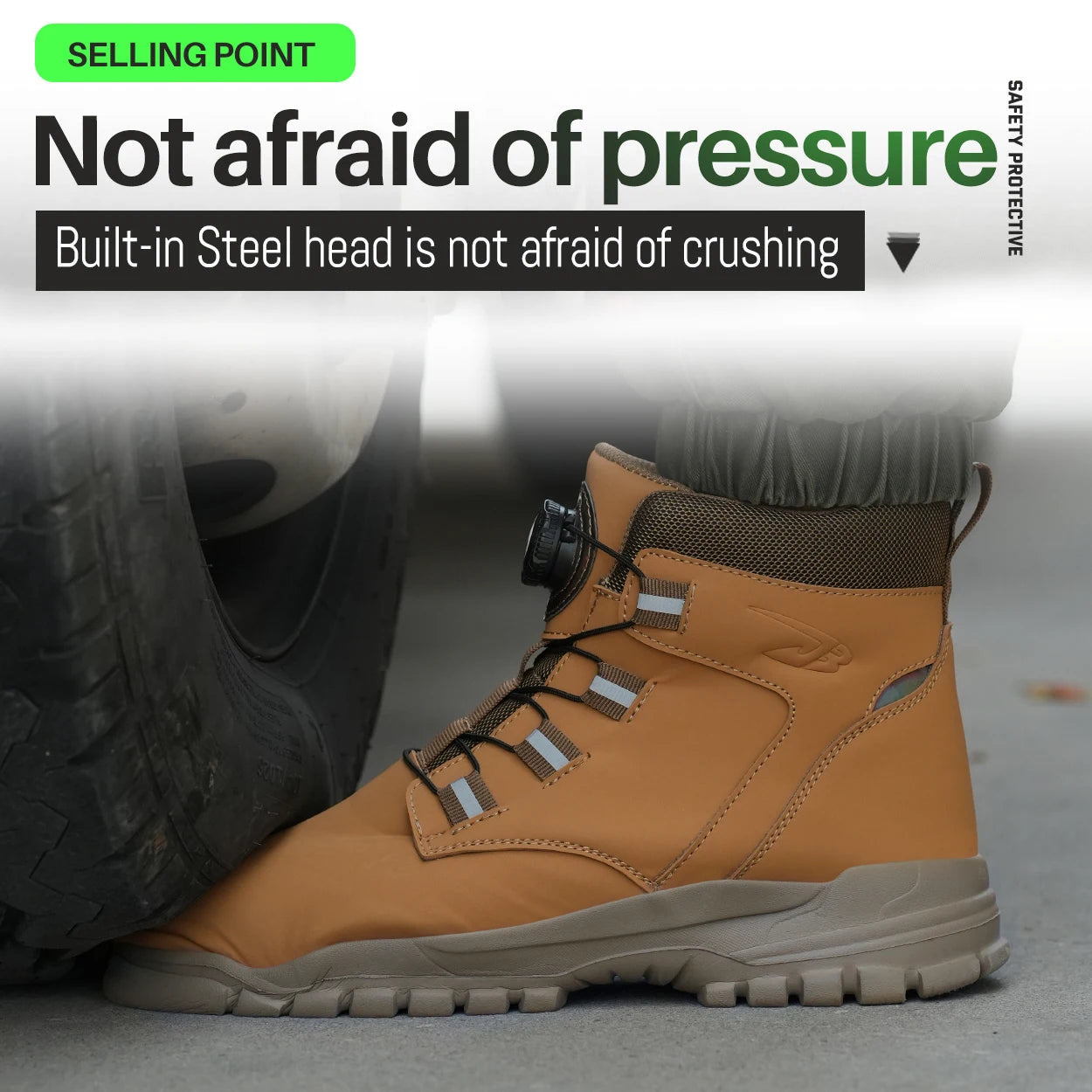 Winter Work Safety Boots  Waterproof Lightweight Steel Toe Protective