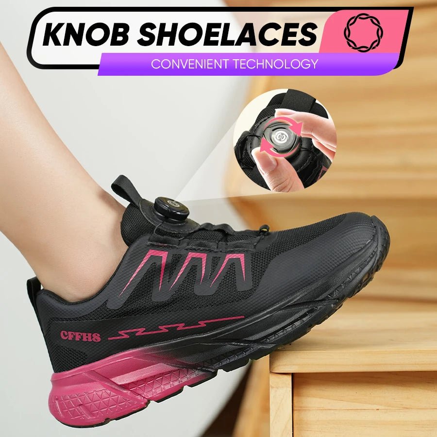 Women Safety Shoes Steel Toe Work Boots