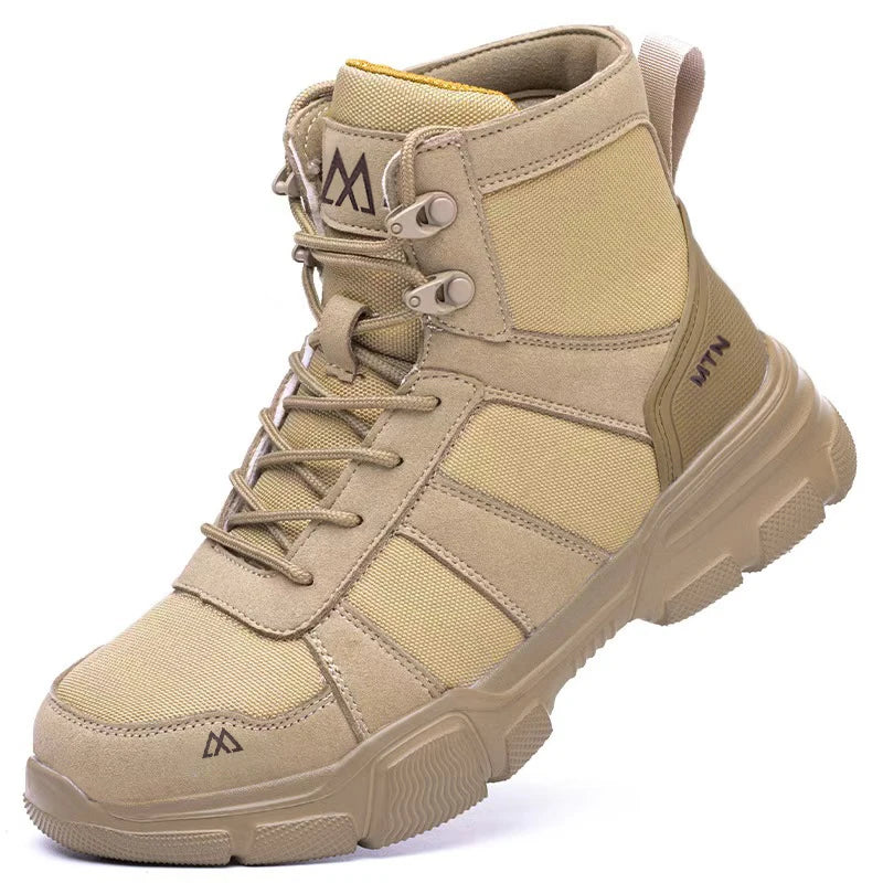 Light Breathable Protection Safety Shoes Men Steel Toe Cap Anti smash Work Shoes Anti-puncture Indestructible Man Safety Boots