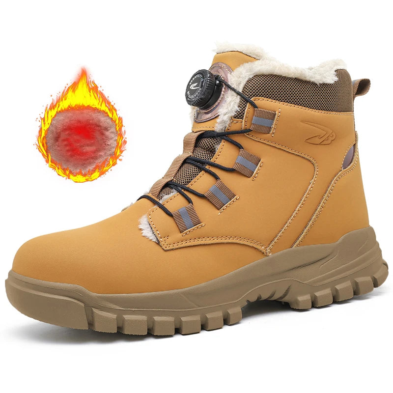 Winter Work Safety Boots  Waterproof Lightweight Steel Toe Protective