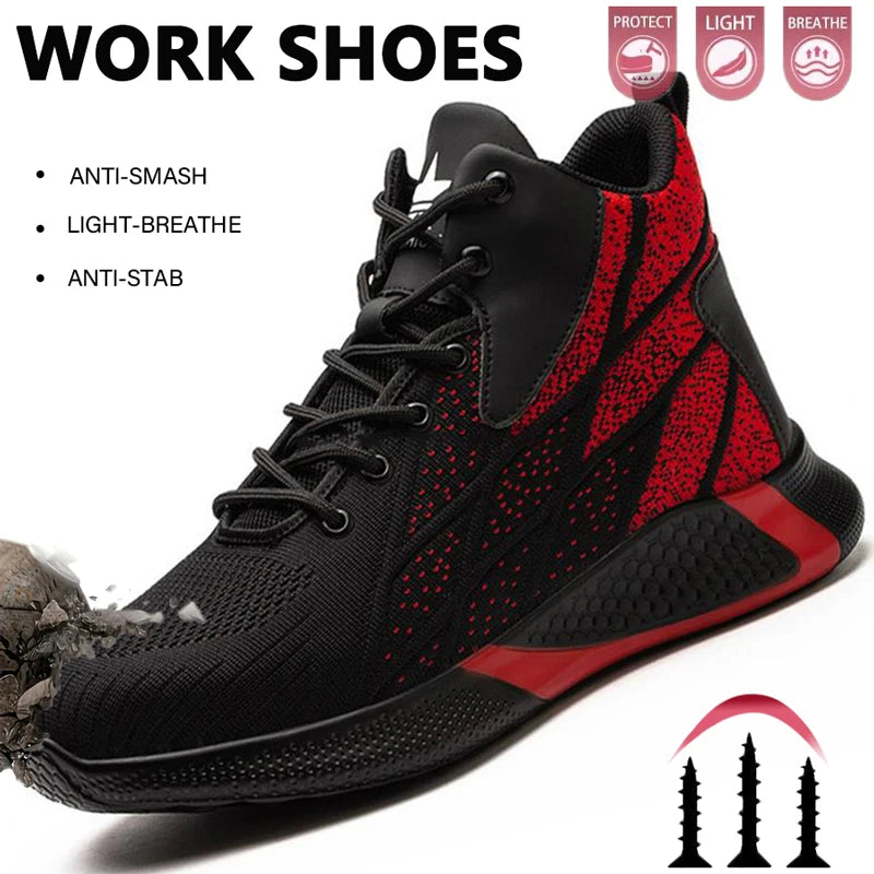 Safety Shoes Men Anti smashing  Work Safety Boots