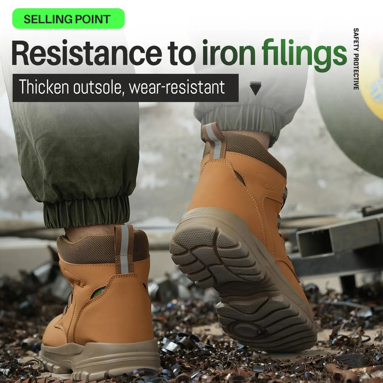 Winter Work Safety Boots  Waterproof Lightweight Steel Toe Protective